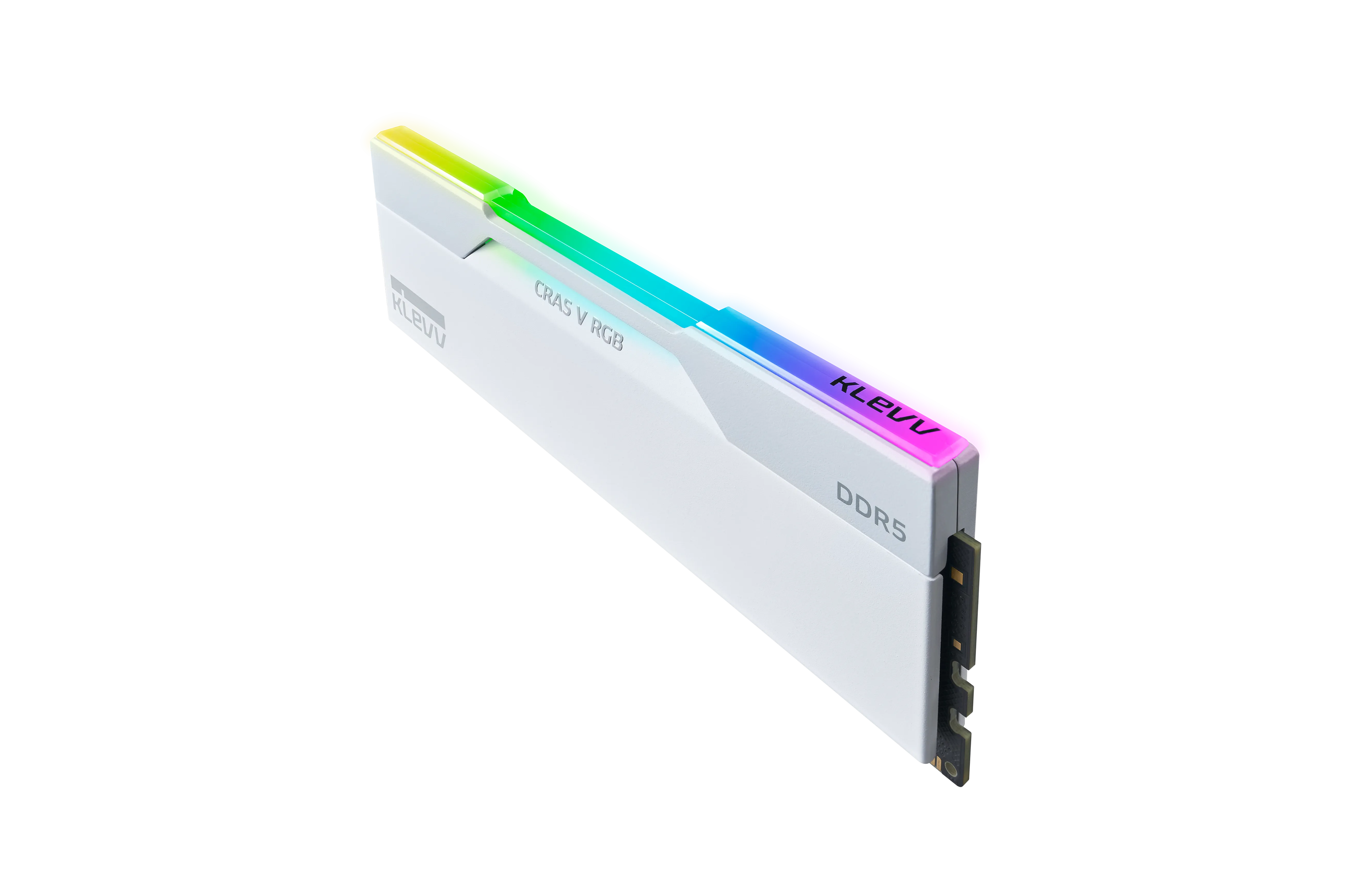 Klevv 科賦 CRAS V RGB 32GB 白色套裝 (2x16GB) D5-6000C30 (KD5AGUA80-60A300J)(XMP/EXPO)