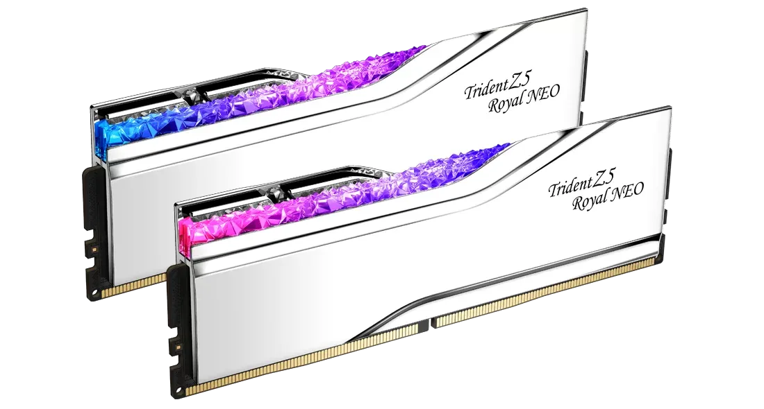 教皇 G.Skill Trident Z5 Royal Neo 96GB 銀色皇家戟套裝(2x48GB) D5