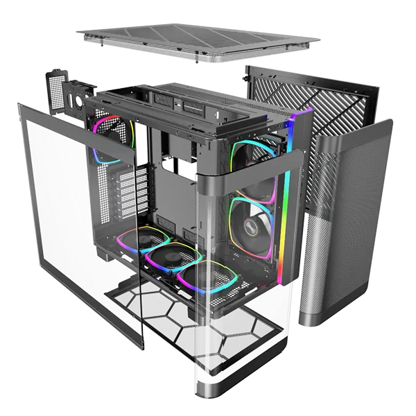 Montech 君主 KING95 Dual Chamber ATX Case (黑色/Black)(全景)(MO-CA-KING95-BK)