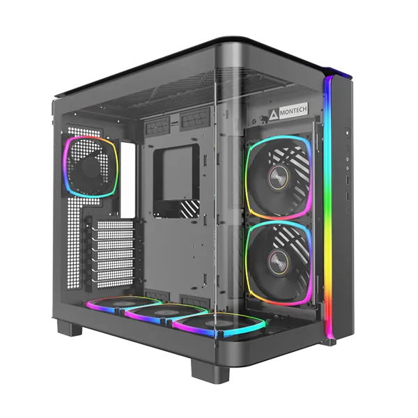 Montech 君主 KING95 Dual Chamber ATX Case (黑色/Black)(全景)(MO-CA-KING95-BK)