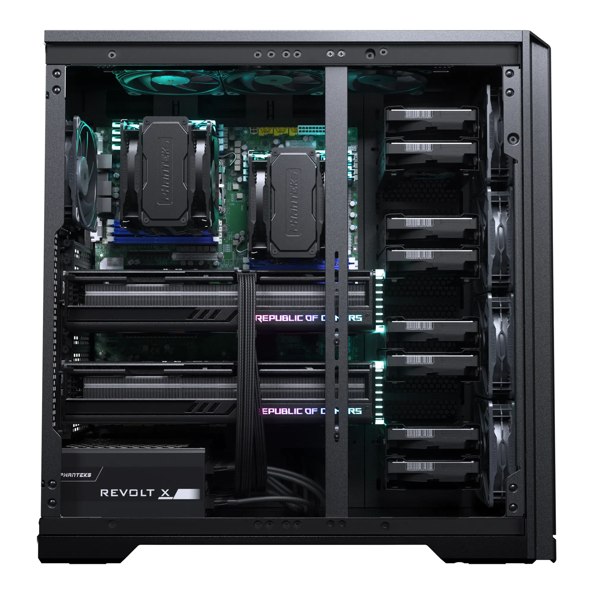 Phanteks 追風者 Enthoo Pro II Server Edition EATX Case (黑色/Black)(PH-ES620PC_BK02)(XL-ATX   SSI-EEB)