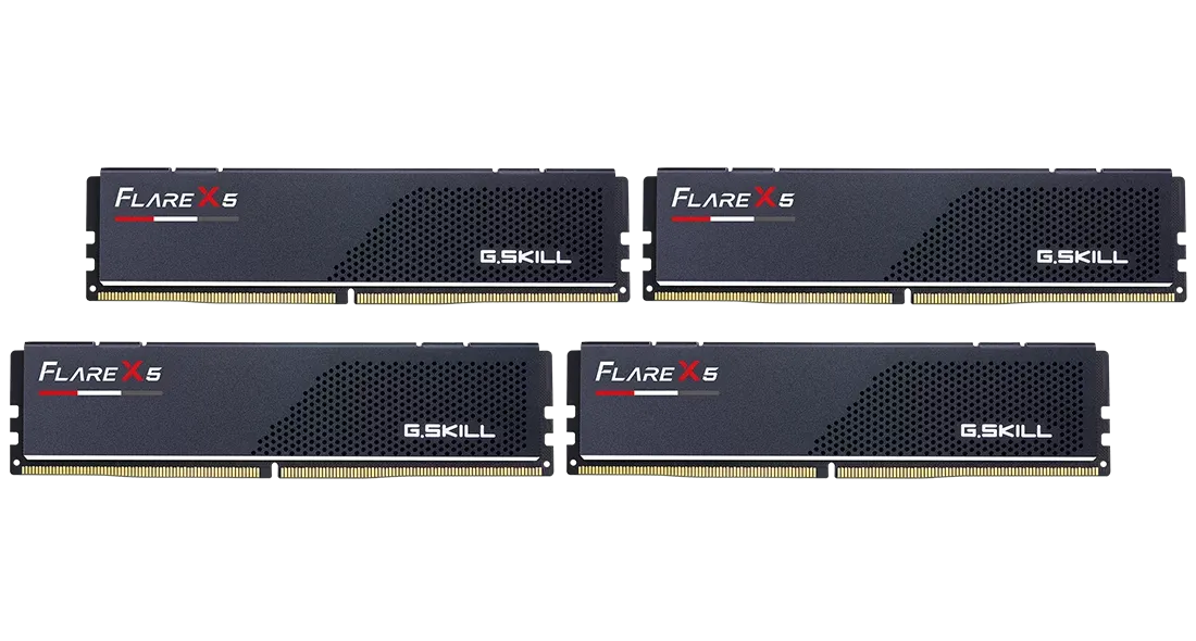 G.Skill Flare X5 256GB 黑色烈焰槍套裝(4x64GB) D5-6000C36 (F5