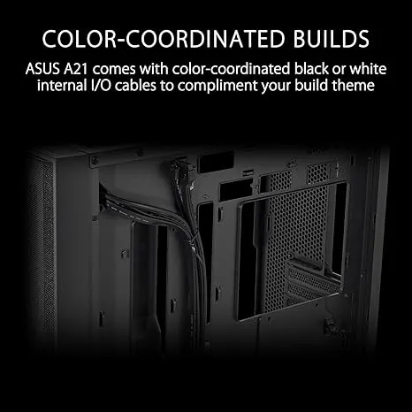 ASUS 華碩 Prime A21 Micro-ATX Case (黑色/Black)(BTF)(支援背插式主機板)