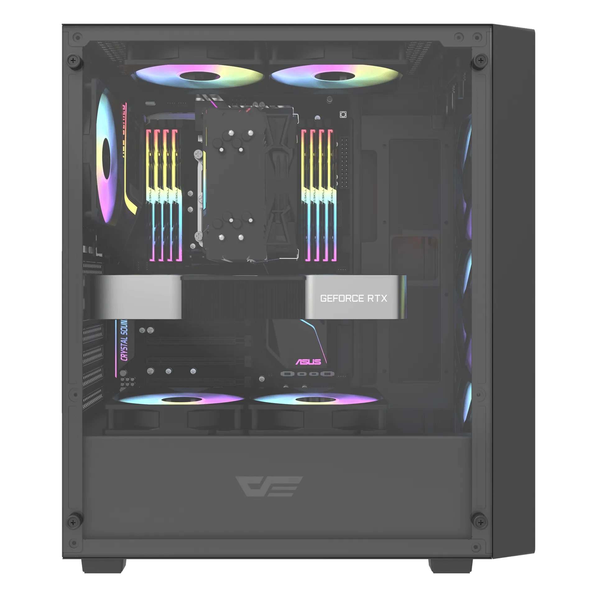 darkFlash DK353 Mini Micro-ATX Case (黑色/Black)(CA-DK353MB)(不含風扇)
