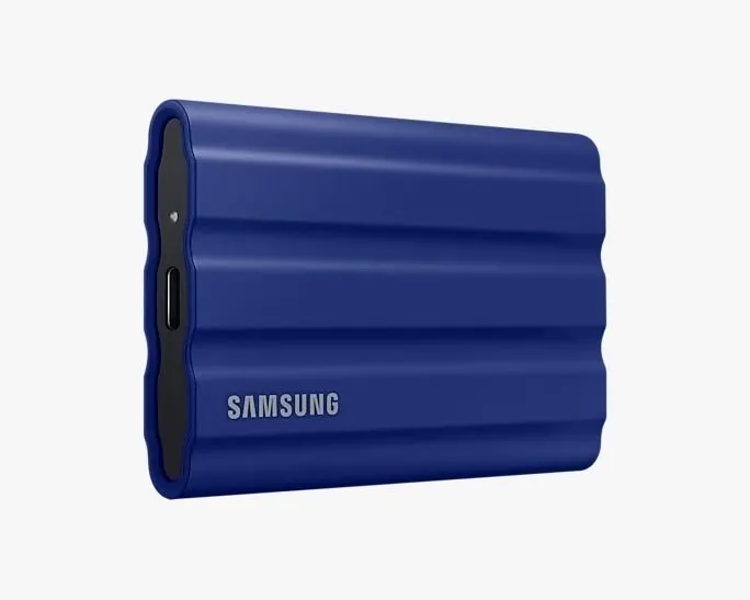 Samsung 三星 T7 Shield 2TB USB3.2 行動固態硬碟SSD (藍色)(MU-PE2T0R)