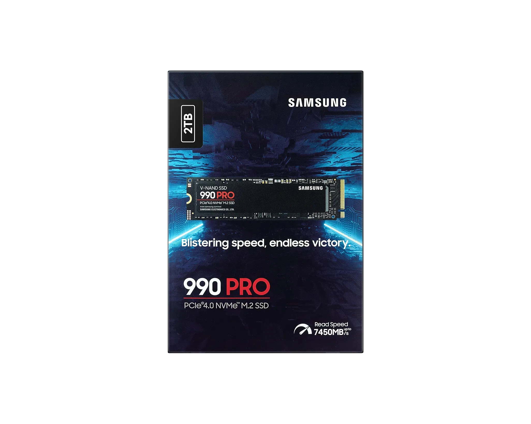 Samsung 三星 990PRO 2TB Gen 4 M.2 SSD (R:7450MB/s/W:6900MB/s)(固態硬碟)(MZ-V9P2T0BW)