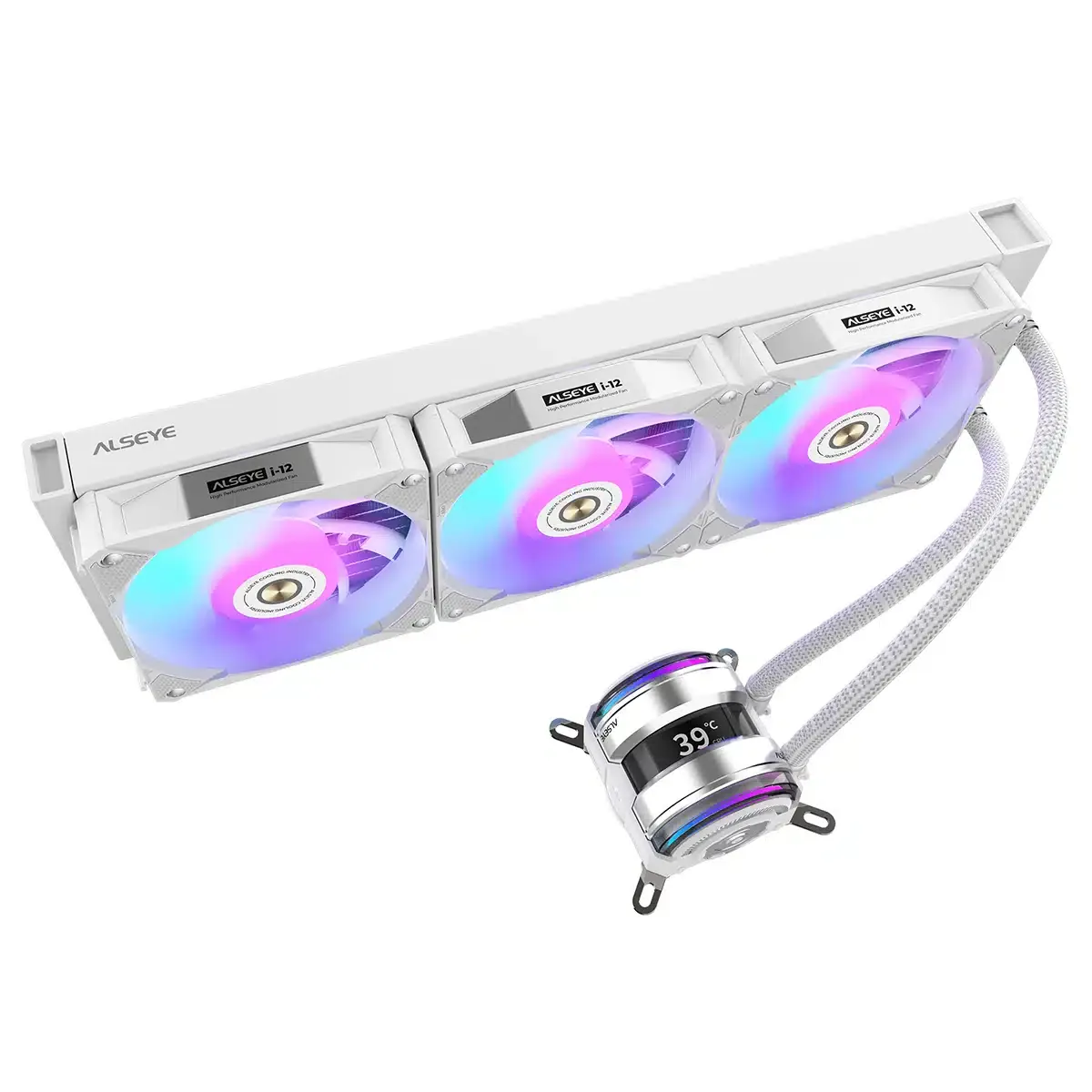 ALSEYE Infinity i360W ARGB 白色水冷散熱器 (AIO)