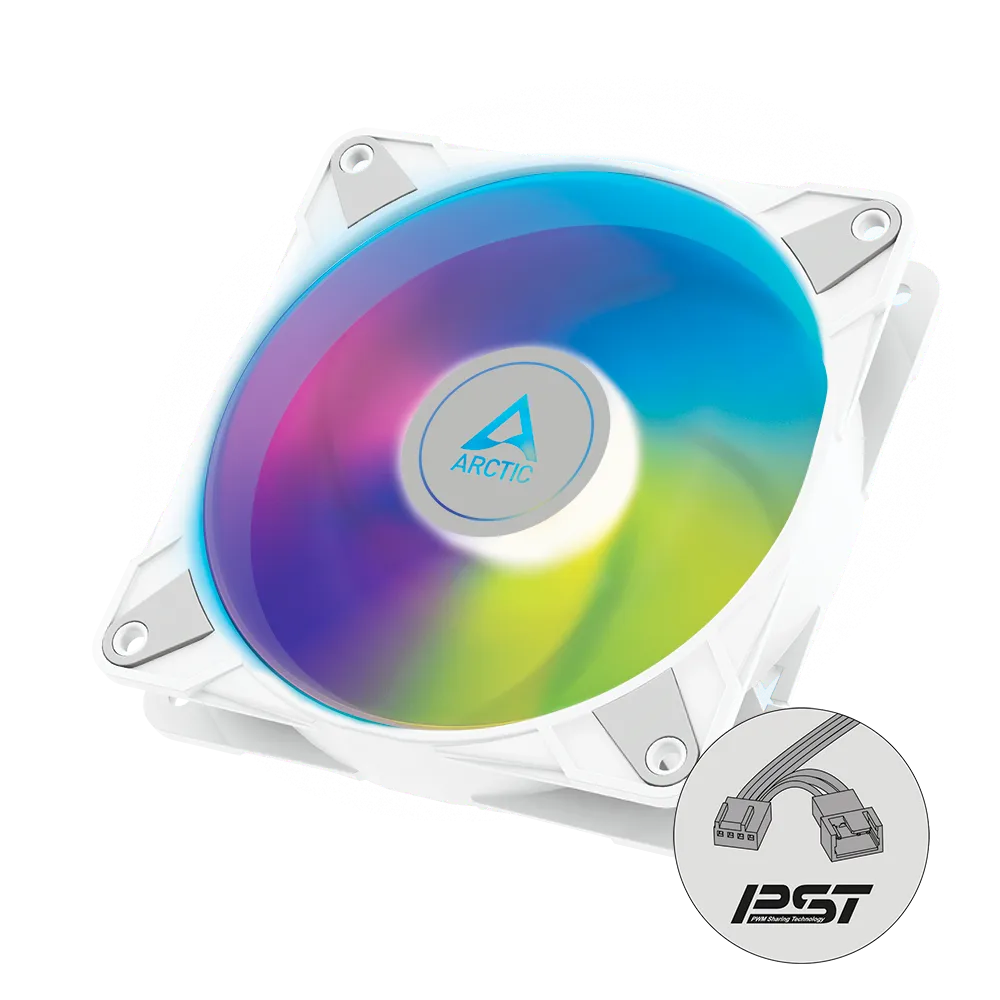 ARCTIC P12 PWM PST A-RGB 12cm Fan (單把白色)
