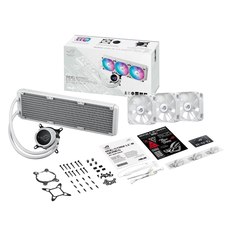 ASUS 華碩 ROG STRIX LC III 360 ARGB 白色水冷散熱器 (AIO)(Asetek Gen7 v2)(TH-ASL336W)
