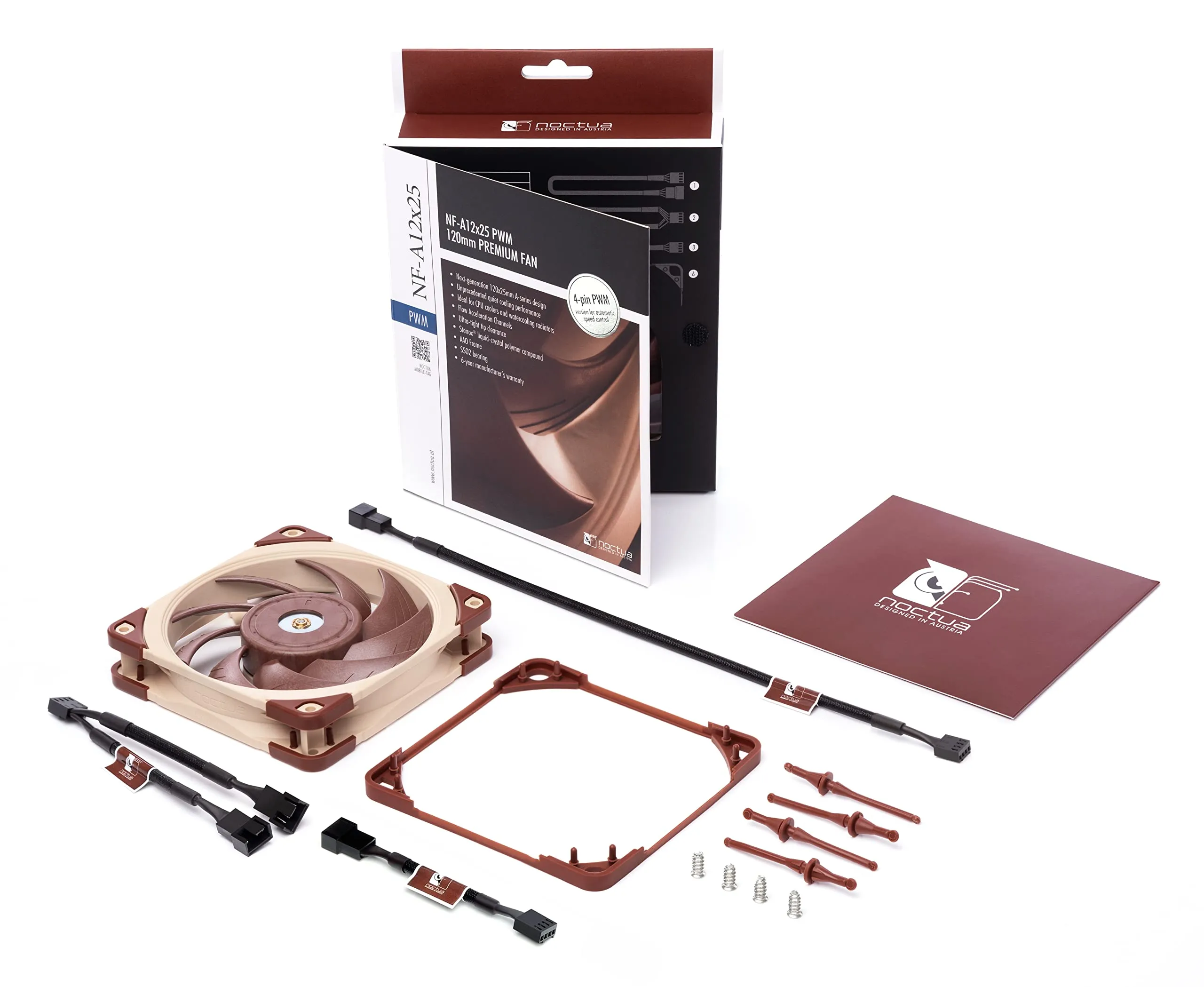 Noctua 貓頭鷹 NF-A12x25-PWM 12cm Fan (9010018100396)