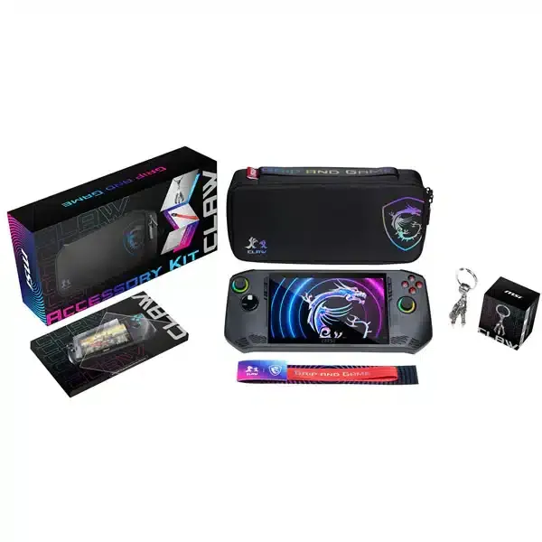 MSI 微星 Claw Accessories Pack (Travel /  Case / Lanyard / Keychain / Screen Protector) 配件包 (4711377194389)