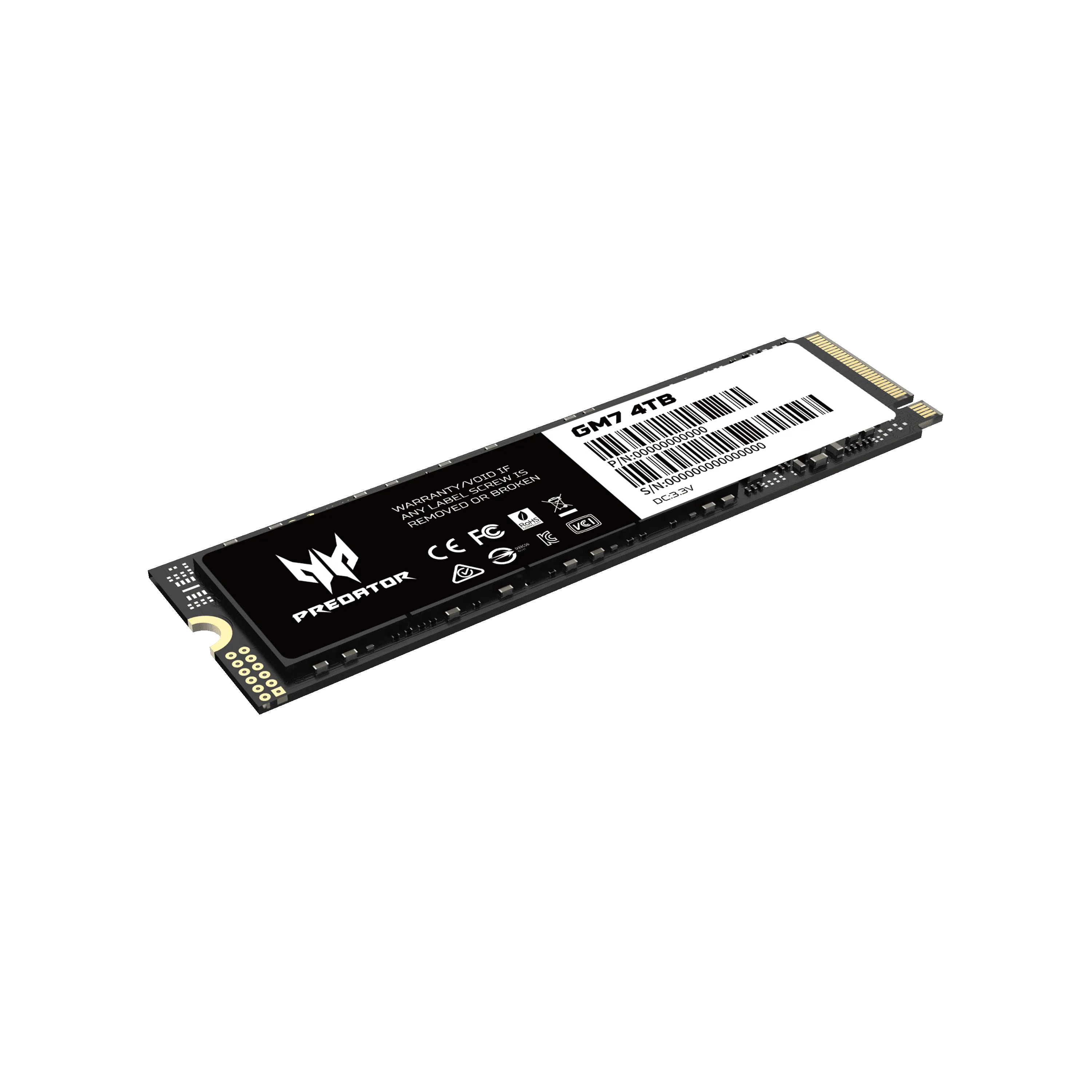 Acer Predator GM7 2TB Gen 4 M.2 SSD (固態硬碟)(HD-AGM72T)