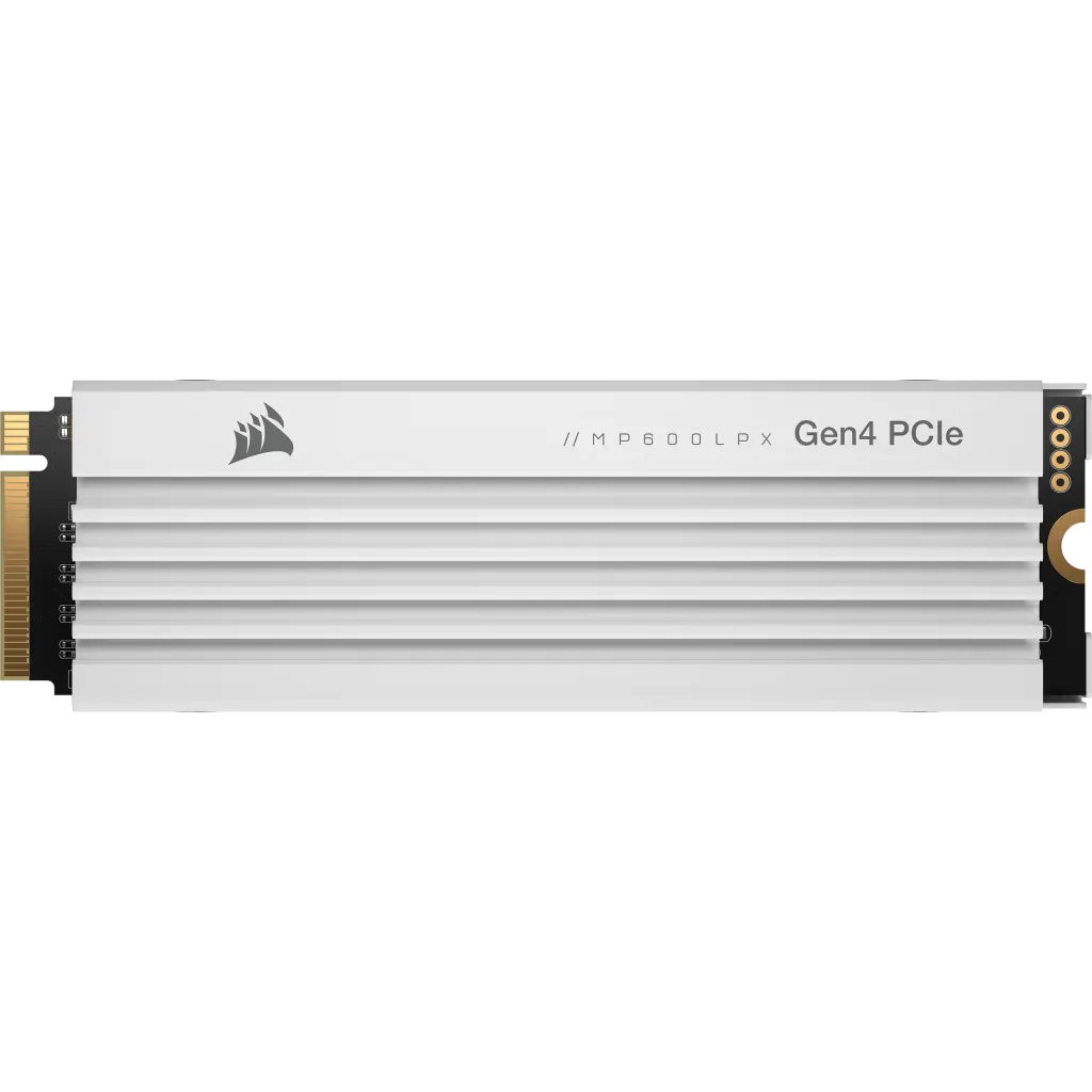 Corsair MP600 PRO LPX 1TB Gen 4 M.2 SSD (Heatsink散熱片)(白色)(CSSD-F1000GBMP600PLPW)