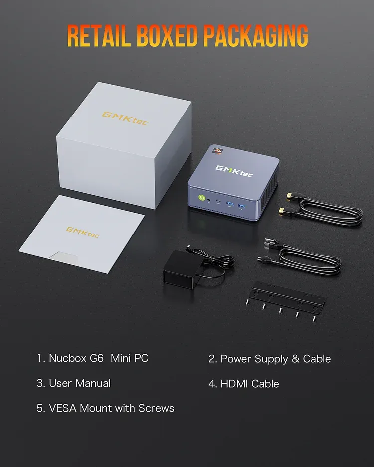 GMKtec NucBox G6 MiniPC 迷你電腦 (Ryzen3 5425U/16GB/512GB/Win11Pro)(CS-GNBG6)