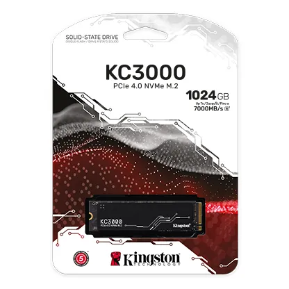 Kingston KC3000 1024GB Gen 4 M.2 SSD (固態硬碟) (SKC3000S/1024G)