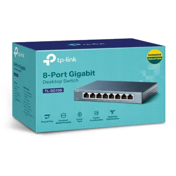 TP-Link TL-SG108 8-Port Gigabit Desktop Switch