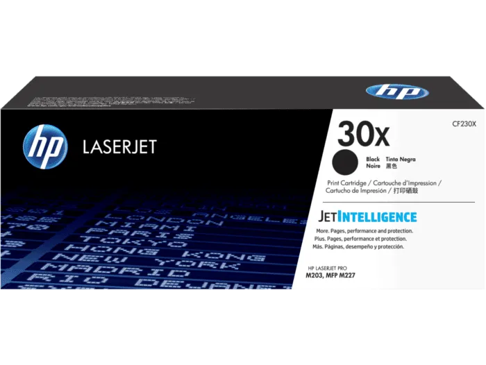 HP 30X 高打印量黑色原廠LaserJet 碳粉盒 (CF230X)