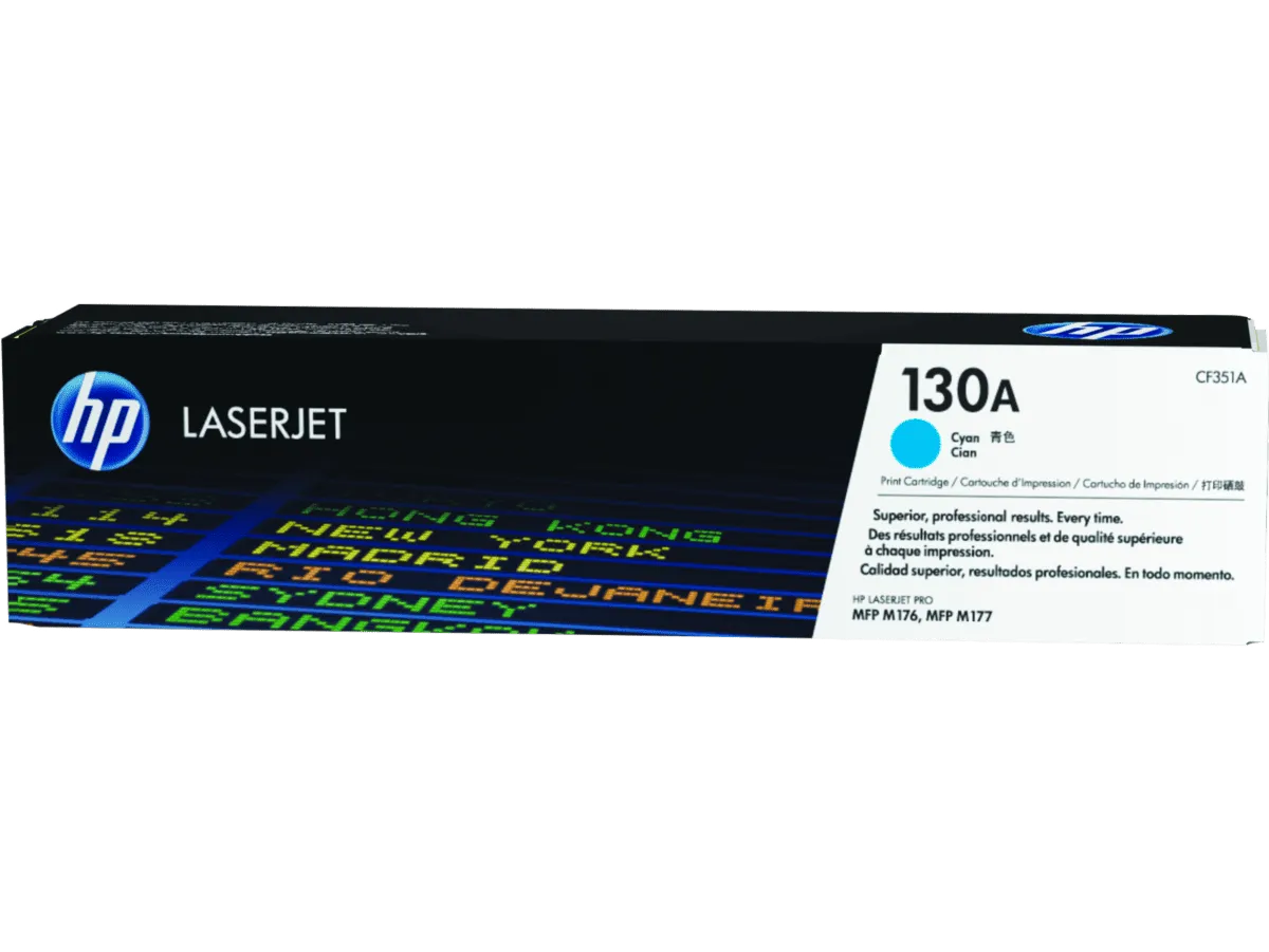 HP 130A 綻藍原廠LaserJet 碳粉盒 (CF351A)