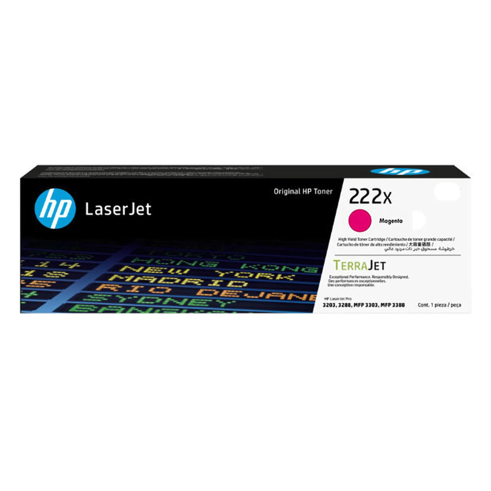 HP 惠普 222X 高打印量洋紅原廠LaserJet 碳粉盒 (W2223X)