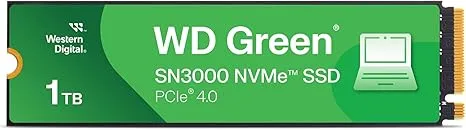 WD Green SN3000 1TB Gen 4 M.2 SSD (綠牌)(R:5000MB/s/W:4200MB/s)(固態硬碟)(WDS100T4G0E)