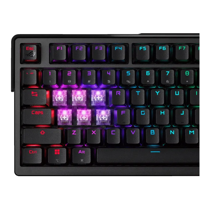 ASUS 華碩 ROG Azoth Extreme 75% NX Storm軸無線客製化電競鍵盤 (黑色)(90MP03MB-BKUA01)