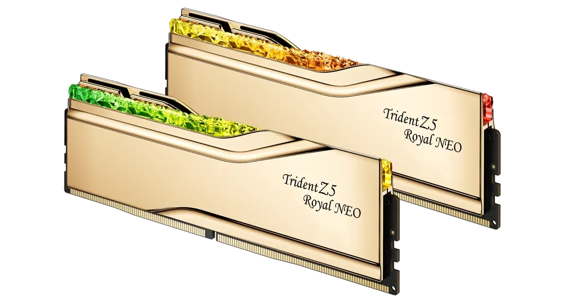 G.Skill Trident Z5 Royal Neo 32GB 金色皇家戟套裝(2x16GB) D5