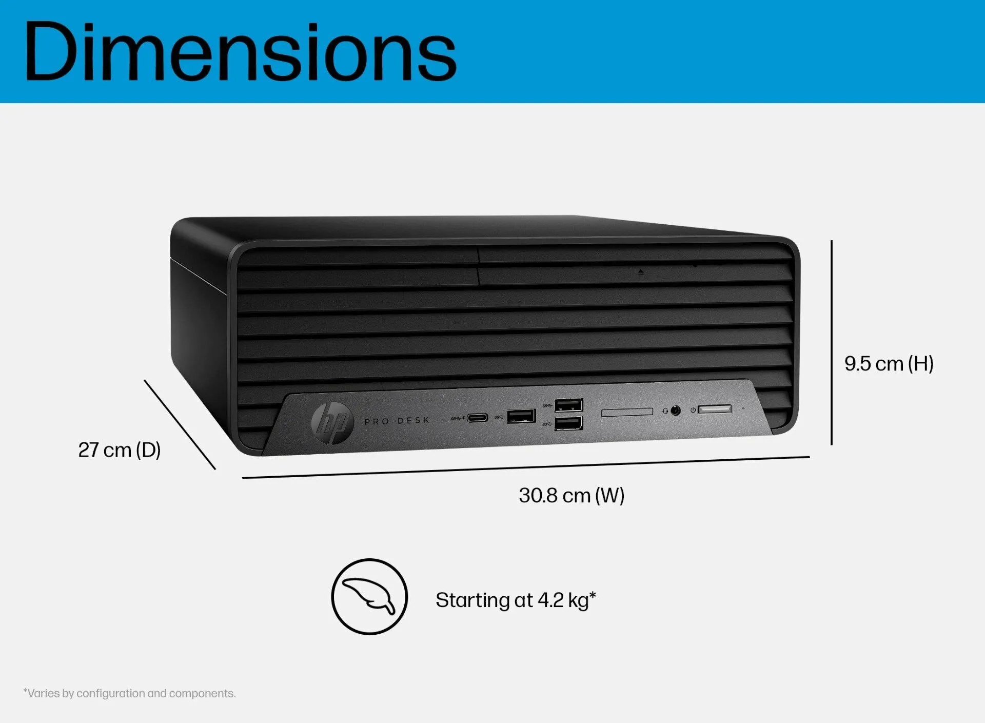 HP 惠普 Pro SFF 400 G9 商用桌上型電腦 (i5-14500/16GB/512GB/Intel/Win11Pro)(A1LH4PA#AB5)