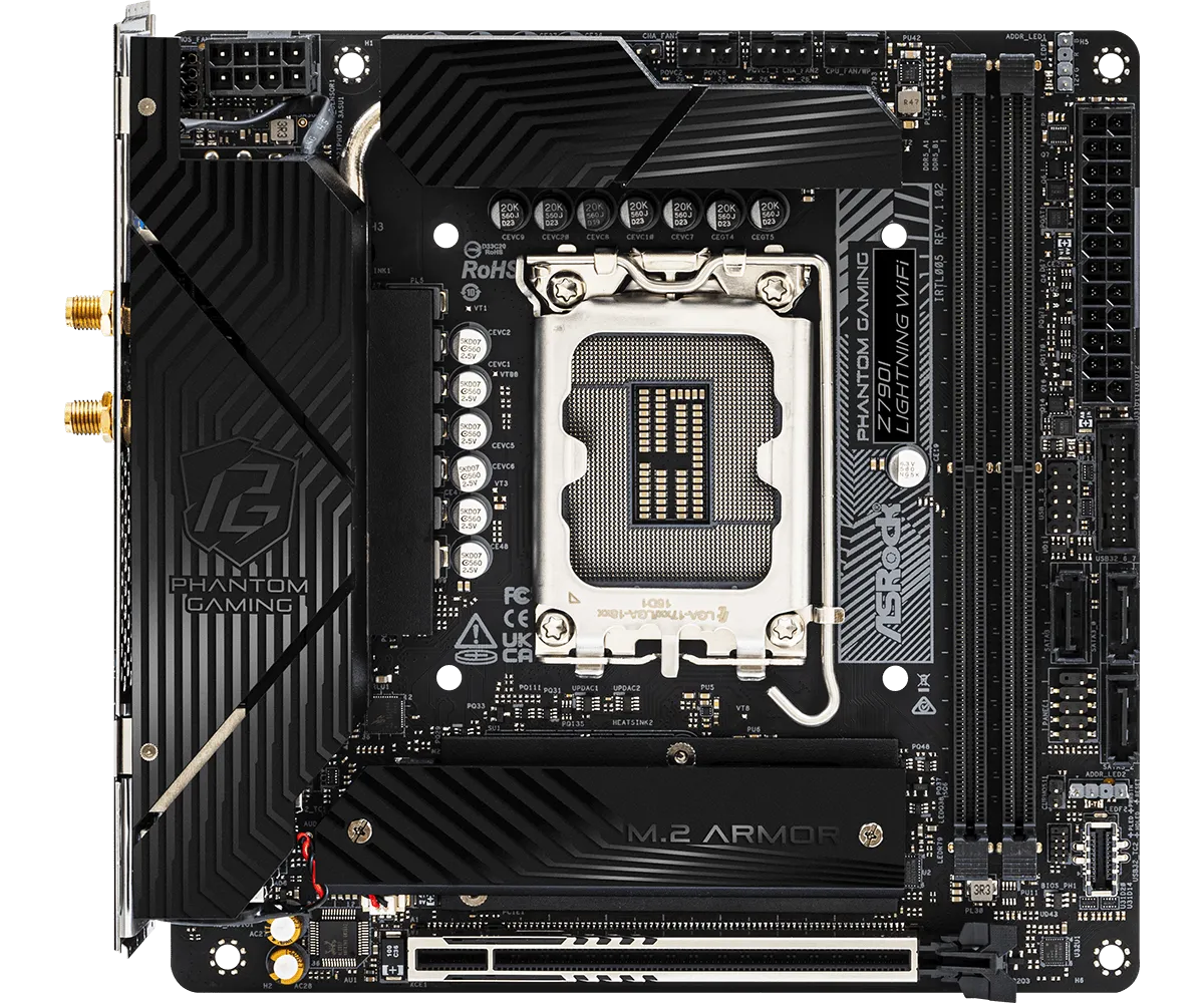 ASRock 華擎 Z790I Lightning WiFi ITX 主機板 (DDR5/Wi-Fi/藍牙/LGA 1700)