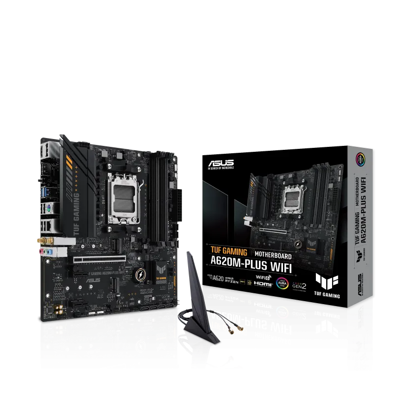 Asus 華碩 TUF GAMING A620M-PLUS WiFi Micro-ATX 主機板 (DDR5/Wi-Fi/藍牙)