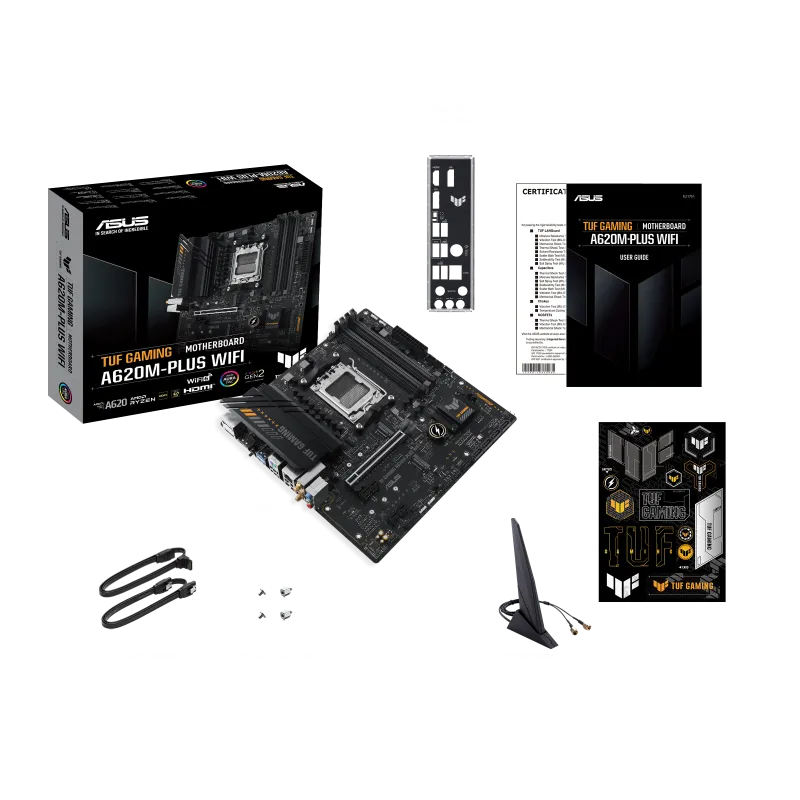 Asus 華碩 TUF GAMING A620M-PLUS WiFi Micro-ATX 主機板 (DDR5/Wi-Fi/藍牙)