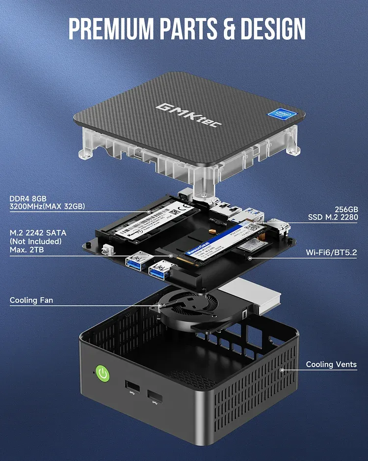 ミニPC Win11Pro GMKtec NucBox3 ミニPC GMKtec NucBox3 Windows11 8GB超小型ミニPC