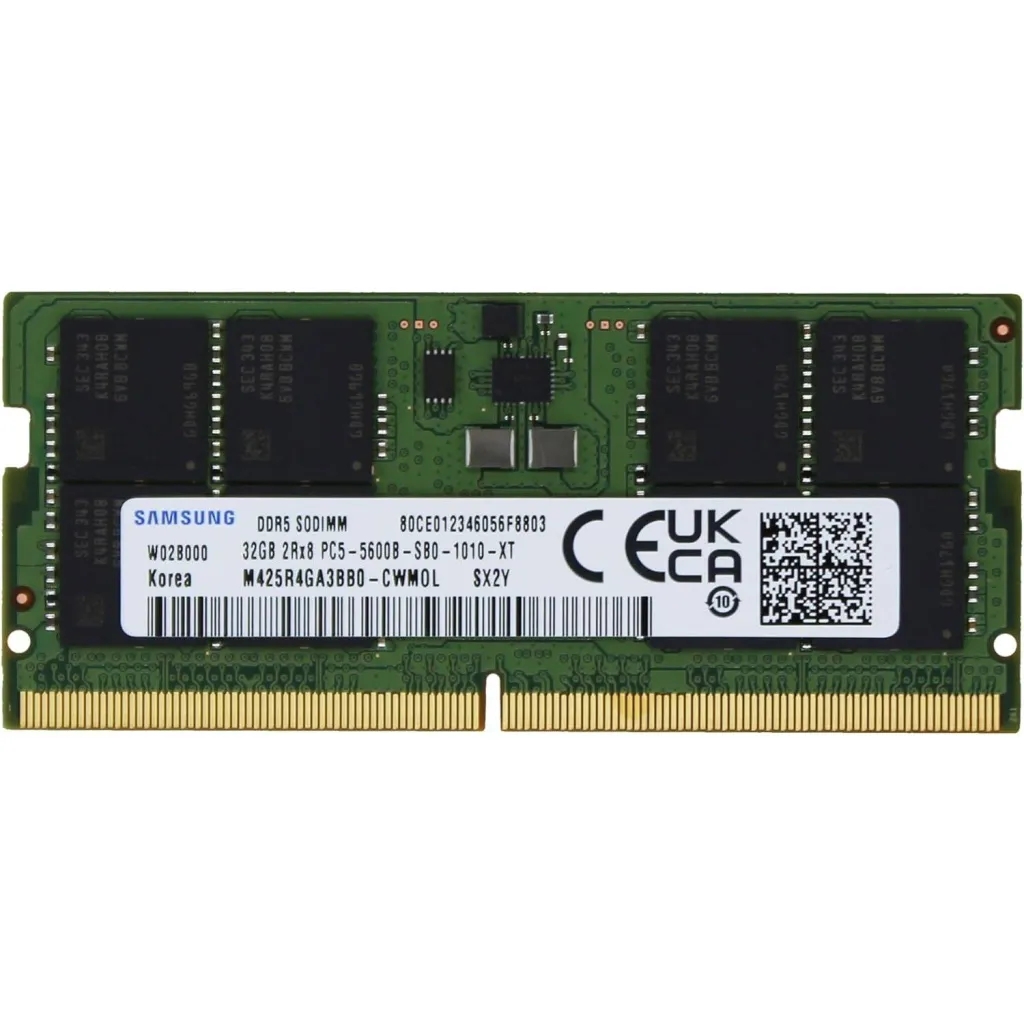 Samsung 三星32GB 單條(1x 32GB) D5-5600 SODIMM (M425R4GA3BB0-CWM0L