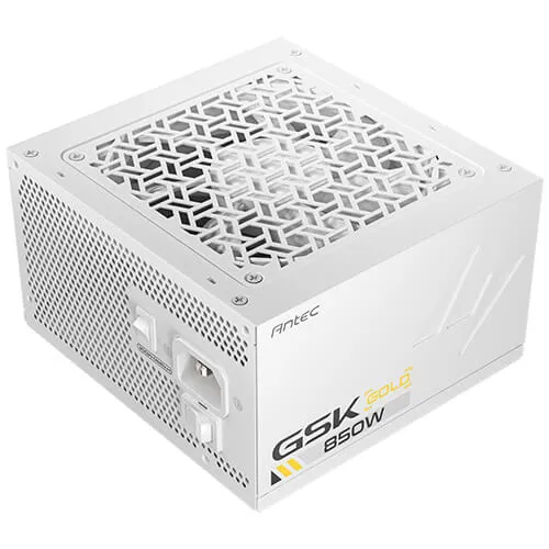 Antec 安鈦克 GSK850 White 850W 金牌全模組火牛 ATX 3.1 80+ Gold 全白扁線,7年保