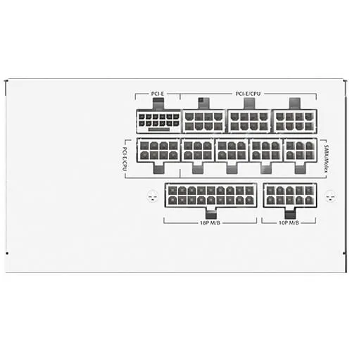 Antec 安鈦克 GSK850 White 850W 金牌全模組火牛 ATX 3.1 80+ Gold 全白扁線,7年保