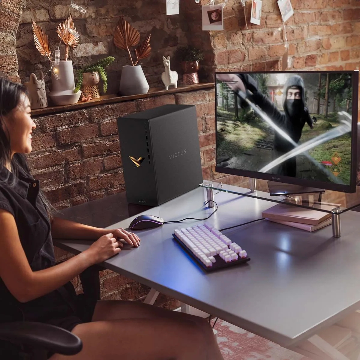 HP 惠普 Victus 15L TG02-2001hk i7 電競桌上家用電腦 (i7-14700F/32GB/1TB/RTX4060Ti/Win11H)(9R0S3PA#AB5)