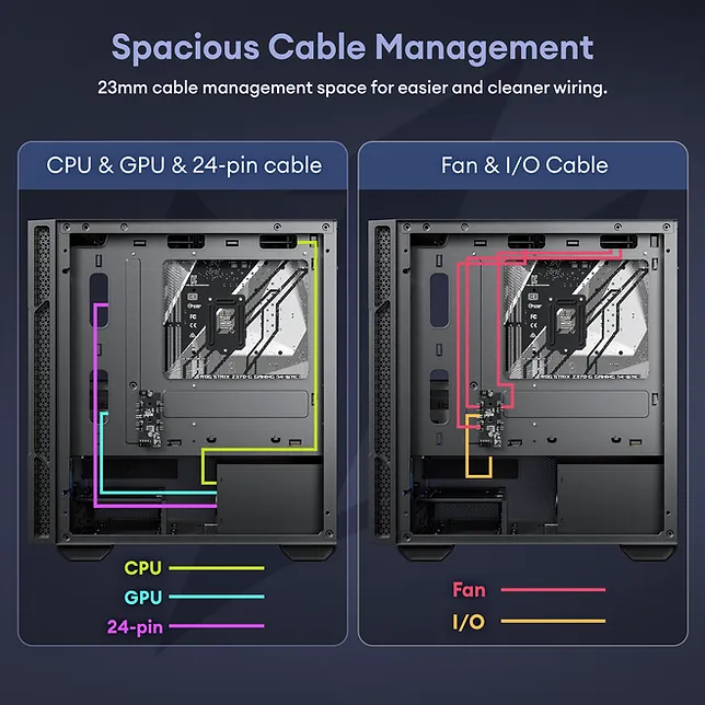 Okinos Cypress 3 ARGB Micro-ATX Case (附送4把ARGB風扇)