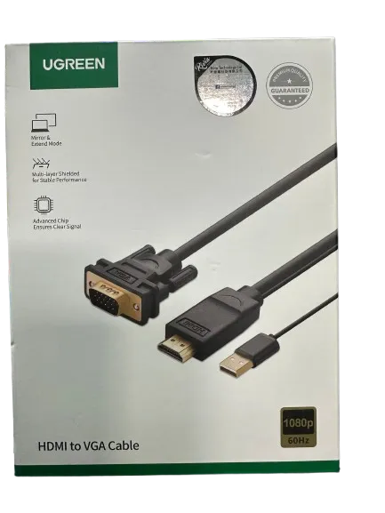 Ugreen 綠聯 HDMI to VGA Converter Cable - 1.5M (MM101-30449)