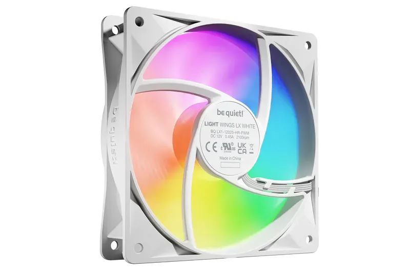 be quiet! Light Wings LX 12cm PWM high-speed (3把白色套裝) ARGB風扇 (BL125)(3年保)