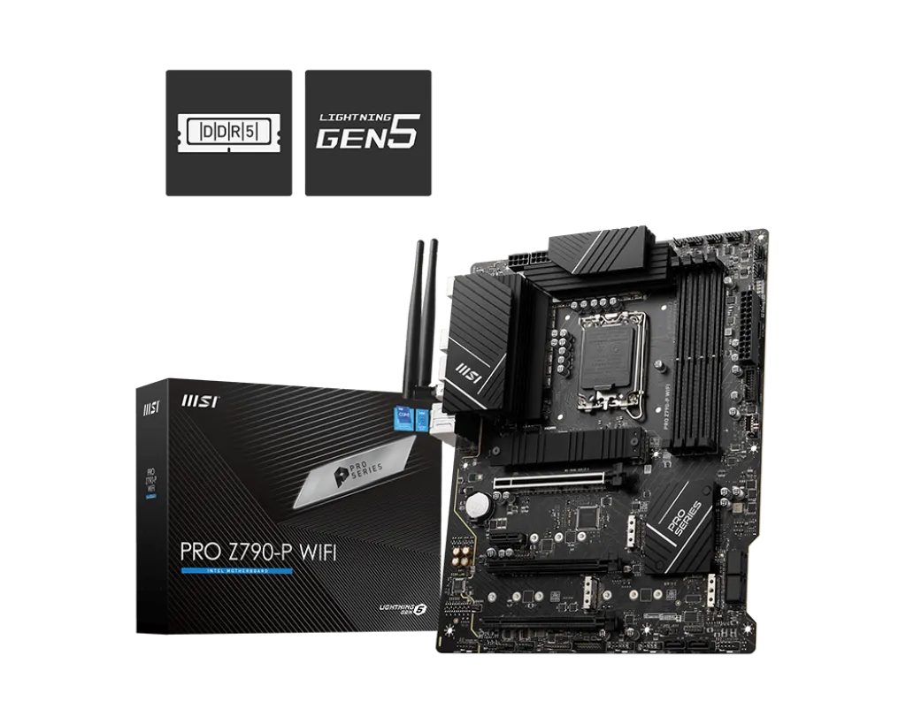 MSI 微星 PRO Z790-P WiFi ATX 主機板 (DDR4/Wi-Fi/藍牙/LGA 1700)