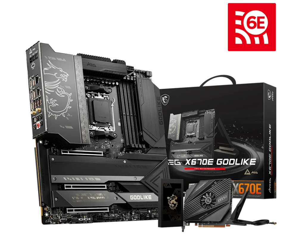 MSI 微星 MEG X670E GODLIKE ATX 主機板 (DDR5/Wi-Fi/藍牙/AM5)