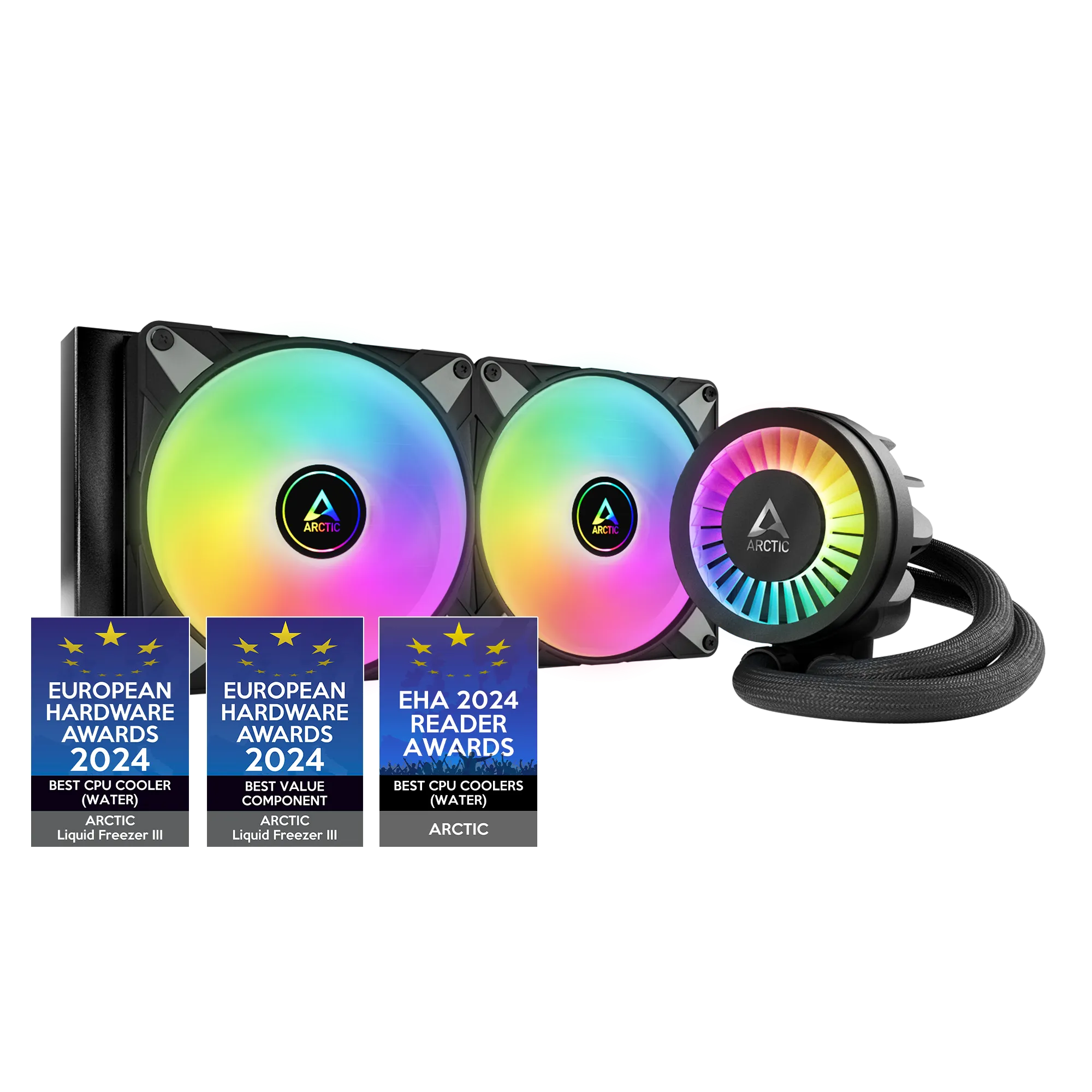 ARCTIC Liquid Freezer III 280 ARGB 黑色水冷散熱器 (厚冷排)(AIO)(4895213704519)