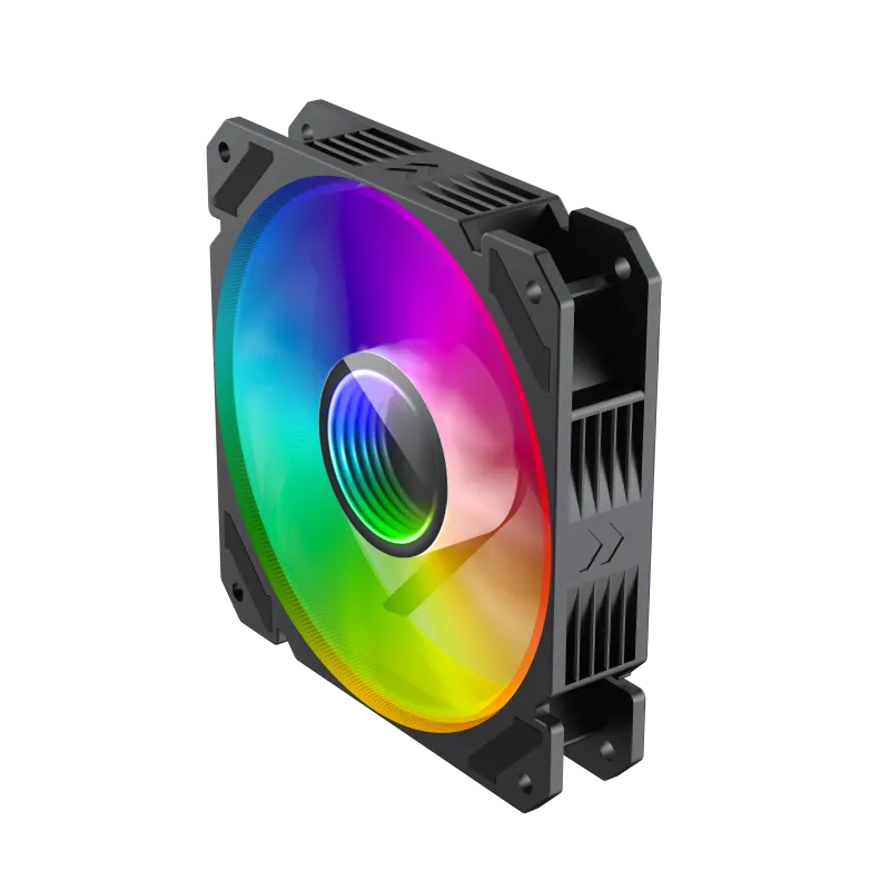 GameMax FN12A Rainbow C9 Infinity 12cm ARGB Fan (單把黑色)(FN-12Rainbow-C9-Infinity)