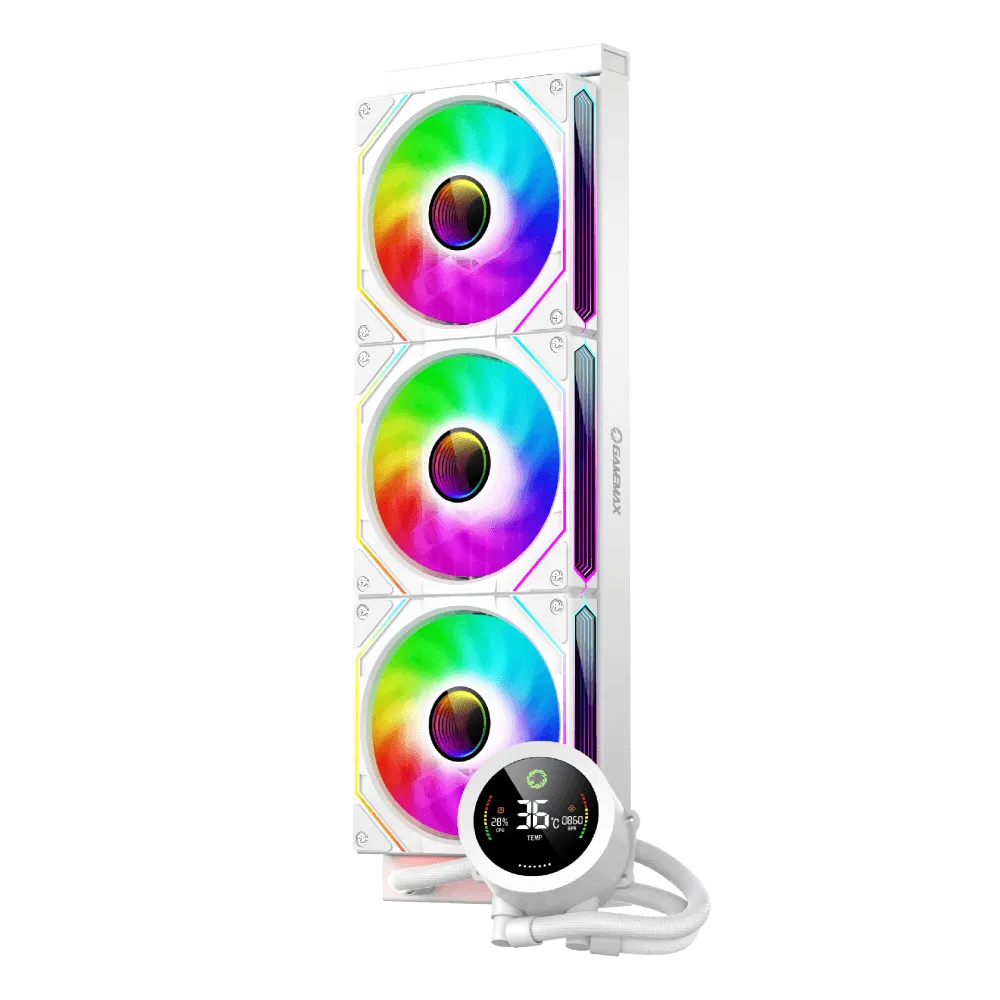 Gamemax IceBurg 360 Digital ARGB 白色水冷散熱器(AIO)