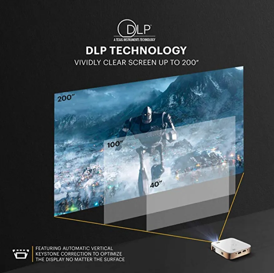 Kodak 柯達 Luma 350 迷你DLP高清便攜智能投影機