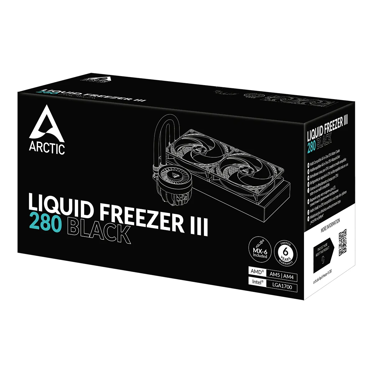ARCTIC Liquid Freezer III 280 黑色水冷散熱器 (厚冷排)(AIO)(4895213704472)