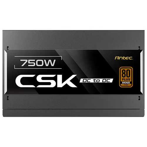 Antec 安鈦克 CSK750DC 750W 銅牌黑色火牛 80+ Bronze 全黑扁線 5年保