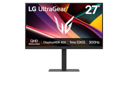 LG 樂金 27" UltraGear 27G640A-B 平面電競顯示器 ( IPS/ 2560x1440/ 300Hz/ HDMI&DP/ VESA100/ 高低升降)