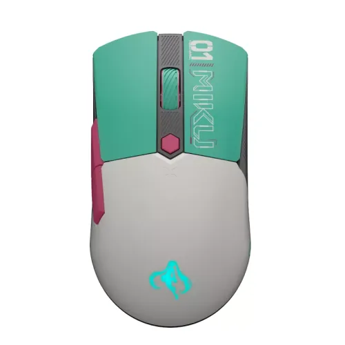 ASUS 華碩 TUF Gaming Mini Wireless Mouse 初音未來聯名版 65g輕量無線滑鼠 Tri-Mode三模連接 12000DPI Hatsune Miku Edition 全球限量 (90MP0420-BMUA00)