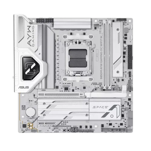 Asus 華碩 B850M AYW GAMING OC WiFi7 W Micro-ATX 白色主機板 (DDR5/Wi-Fi 7/藍牙5.4/AM5)(Centralfield 華碩主機板)