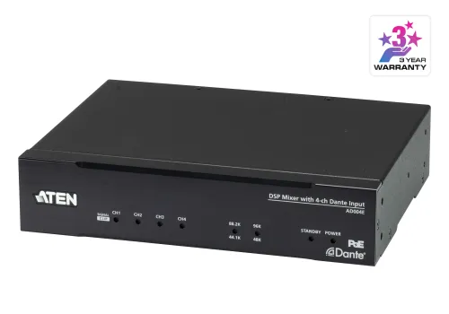 Aten-DSP-Mixer-with-4-ch-Dante-Input-(AD004E)